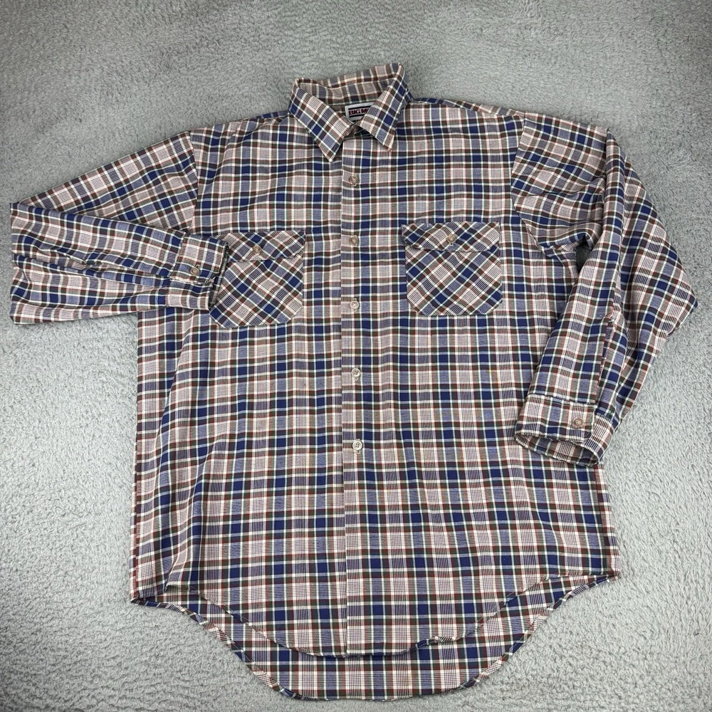 Vintage Big Mac Flannel Shirt Men's Size M/l 1980s 90s Button Shirt